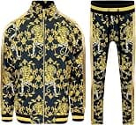 G-Style USA Men's Zipper Jacket Drawtsring Waistband Sweatpants Tracksuit Set - Best Deal Finder