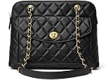 DORIS&JACKY Quilted Leather Satchel Shoulder Purse for Women, Designer Long Chain Strap Tote Bag and Soft Lambskin Handbags - Best Deal Finder