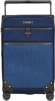 M&A Dual Opening Wide Trolley Hardside Luggage, Navy Blue, Checked-Large 28-Inch on Amazon.ae - Price Tracker