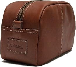 Timberland Men's Leather Toiletry Bag Travel Kit Accessory - Best Deal Finder