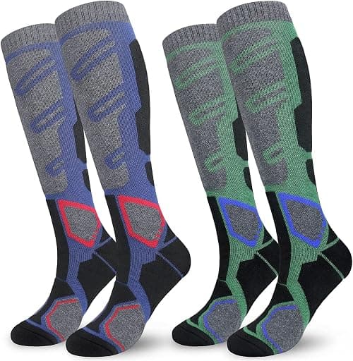 Excefore Thermal Ski Socks Men 9-12, Mens Long Hose High Performance Athletic Socks Warm Cushioned Non-slip Sports Socks for Football Hiking Trekking Snowboard on Amazon.ae - Price Tracker