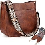 Crossbody Bag Women Vegan Leather Hobo Handbag Trendy Crossbody Shoulder Bag Purses For Women with 2 Adjustable Strap - Best Deal Finder
