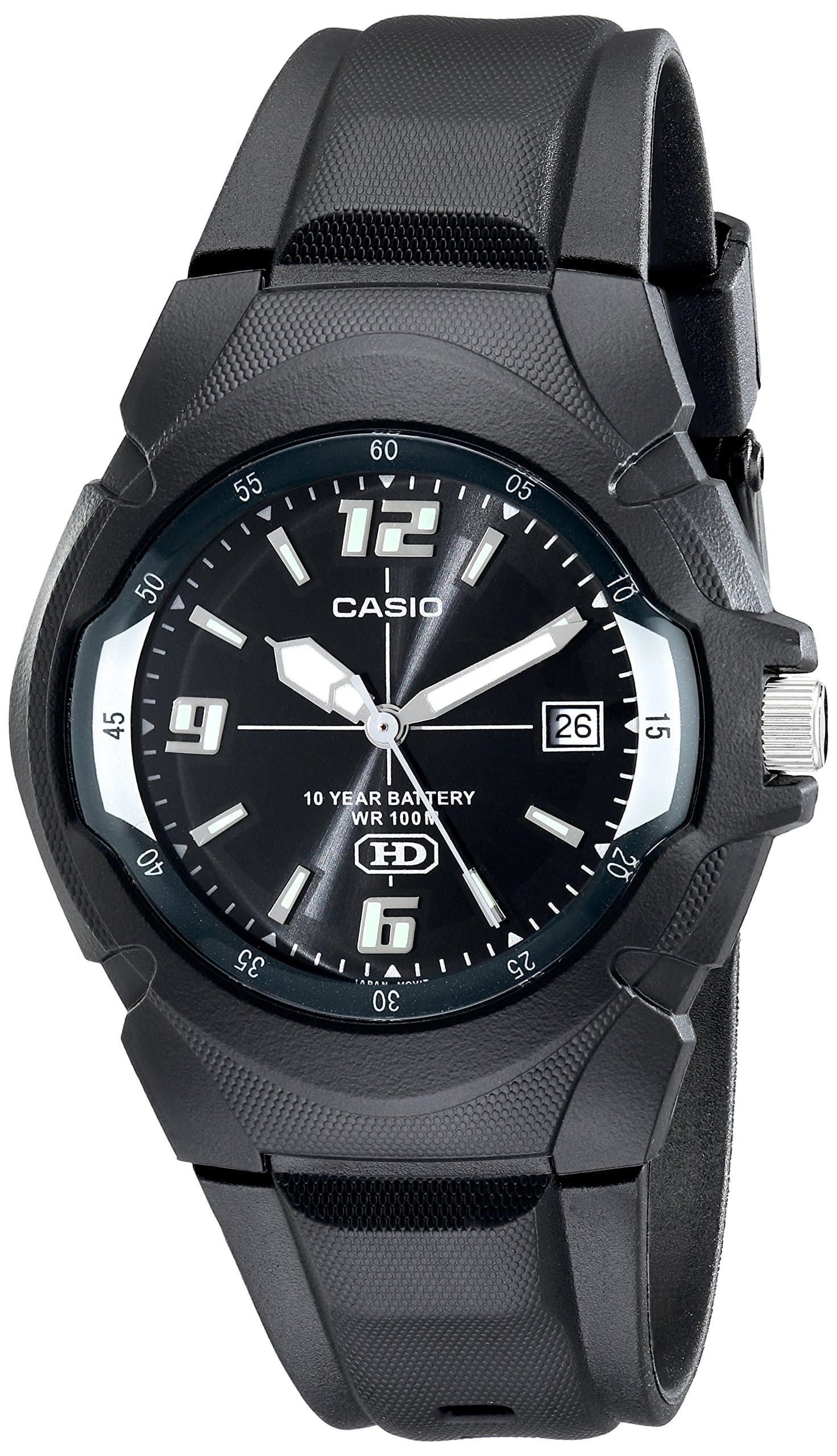 Casio MW600F Series | Men’s Analog Watch | 100 Meter Water Resistance | Date Display | 3 Hands (Hour, Minute, Second) | Resin Case & Band | Resin/Spherical Glass | 10 Year Battery on Amazon.ae - Price Tracker