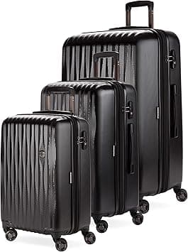 SwissGear 7272 Energie Hardside Expandable Luggage with Spinner Wheels, Black/Black, 3-Piece Set (19/24/27), 7272 Energie Hardside Expandable Luggage With Spinner Wheels - Amazon.ae Price Tracker