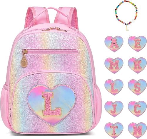 I IHAYNER Kids Glitter Backpack for Girls 3+, Lightweight Toddler Preschool Backpack for School Travel Daycare Kindergarten on Amazon.ae - Price Tracker