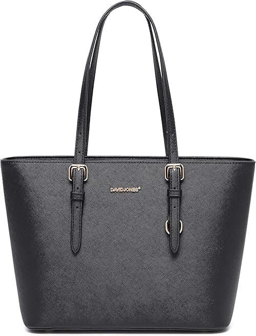 David Jones - Women's Shopper Handbag - Women's Handbag Medium Large Tote PU Leather - Bag Shoulder Bag Office School Shopping Bag - Briefcase Work Bag Elegant Everyday on Amazon.ae - Price Tracker