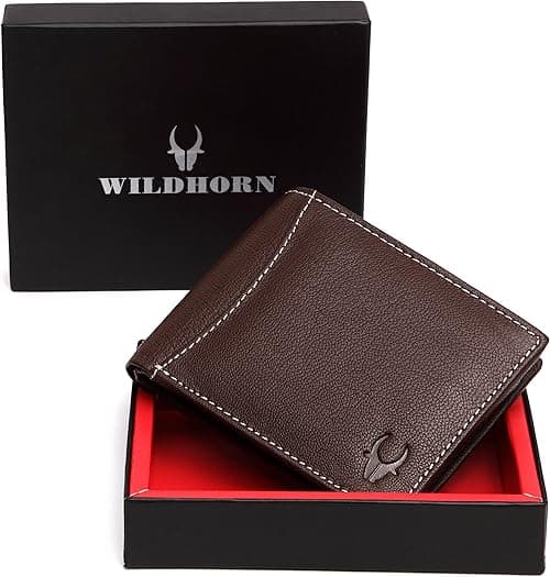 WildHorn Men Leather Wallet for Men Travel Accessory- Bi-Fold Wallet on Amazon.ae - Price Tracker
