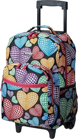 Rockland Double Handle Rolling Backpack - متتبع أسعار Amazon.sa