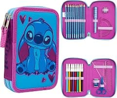 Disney Stitch Pencil Case with Stationery for Girls Frozen Filled Pencil Case School Supplies Colouring Pencils Coloured Markers Stitch Gifts for Girls - Amazon.ae Price Tracker