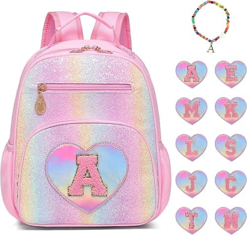I IHAYNER Kids Glitter Backpack for Girls 3+, Lightweight Toddler Preschool Backpack for School Travel Daycare Kindergarten on Amazon.ae - Price Tracker