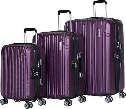 Eminent Luggage Set of 3 (20/24/28) Inch – Lightweight Expandable Travel Trolley Set with TSA Lock and Spinner Wheels KG82 on Amazon.ae - Price Tracker