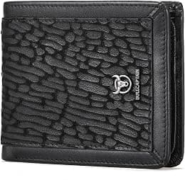LUKZIJAES Genuine Leather Wallet for Men RFID Blocking Slim Bifold Front Pocket Wallets - Best Deal Finder