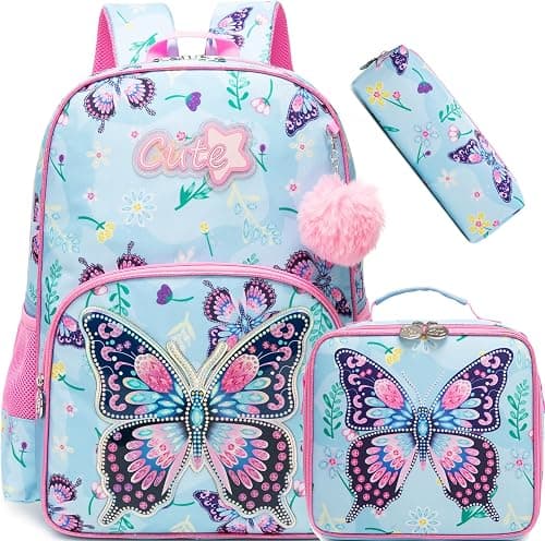 Meetbelify Bowknot Rolling Backpack for Gilrs Backpacks with Wheels Kids Wheeled Suitcase Luggage على Amazon.ae - متتبع الأسعار