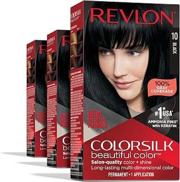 REVLON Colorsilk Beautiful Color, Black, 3 Count - Best Deal Finder