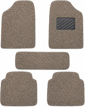 5PCS Premium Noodle Grass PVC Mats – All Weather Front, Rear & Center Mats, Heavy Duty Anti-Slip Automotive Floor Mats, Waterproof Car Interior Protection (Beige - Brown) on Amazon.ae - Price Tracker