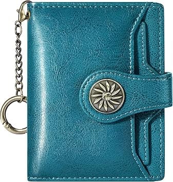 Travelambo Rfid Wallet Women Leather Bifold Compact Small Wallet for Women, Peacock Blue, Fashion on Amazon.ae - Price Tracker