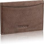 Leather Thin Card Holder, Slim ID Case Small Credit Card Wallet for Men & Women - Best Deal Finder