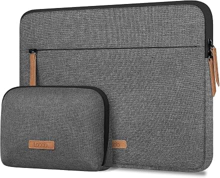 Lacdo 360° Protective Laptop Sleeve Case for 13 inch MacBook Air M5 A3449 (2026), M4 A3240 2025, M3 A3113, M2 A2681, M1 A2337, 13 inch MacBook Neo A18 Pro A3404 (2026), with Accessory Bag,Dark Gray on Amazon.ae - Price Tracker
