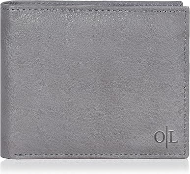 Oak Leathers Grey Wallet for Men | 9 Credit Card Slots | Bifold | | RFID Wallet Blocking | Gift for Men | Front Wallet - Amazon.ae Price Tracker