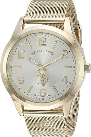 U.S. POLO ASSN. Classic Men's Quartz Metal and Alloy Watch, Color:Gold-Toned (Model: USC80376), Gold, Analog Watch on Amazon - Best Deal Finder