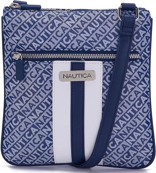 Nautica womens Lakeside Signature Jaquard North South Crossbody Bag Cross Body (pack of 1) on Amazon.ae - Price Tracker