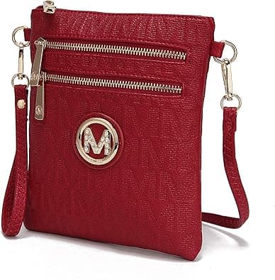 MKF Crossbody Bags for Women, Wristlet Strap – PU Leather Shoulder Handbag – Small Crossover Messenger Purse, Laura on Amazon.ae - Price Tracker