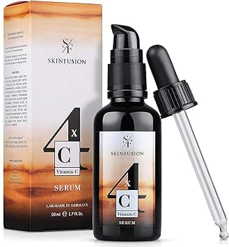 4-Way Organic Vitamin C Serum High Dose 50 ml - Vegan 4-Way Vitamin C Formula with Hyaluronic Acid & Booster Active Ingredients - Clean Anti-Ageing Care for Youthful Fresh Skin - Amazon.ae Price Tracker