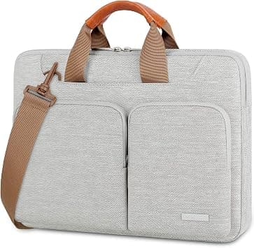 Lacdo 360° Protective Laptop Shoulder Bag, 14 inch Computer Bags for 14 inch MacBook Pro M5 Pro/Max A3426 A3427 (2026), M5/M4/M3/M2/M1 A3434 A3112 A3401 A3185 A2918 A2992 2025-2021 Messenger Bag,Gray - Amazon.ae Price Tracker