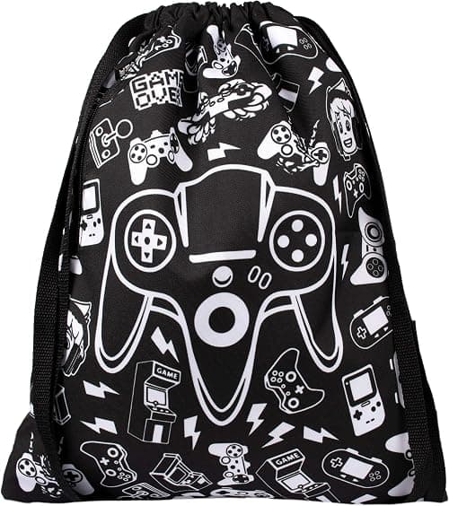 Fringoo - Kids Drawstring Bag | Perfect School Bag, PE Kit Bag, Swimming Bag or Sports Kit Bag | Includes 1.5cm Straps for Comfort - Bag For Boys - Game On on Amazon.ae - Price Tracker