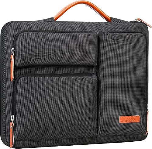 Lacdo 360° Protective Laptop Sleeve Case for MacBook Air/Pro, 13-13.3 inch Notebook, 14 inch MacBook Pro M5 Pro/Max A3426 A3427 (2026), M5/M4/M3/M2/M1 A3434 A3112 A3401 A3185 A2992 Computer Bag,Black على Amazon.ae - متتبع الأسعار