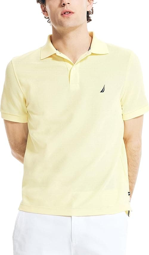 Nautica Men's Classic Short Sleeve Solid Polo Shirt on Amazon.ae - Price Tracker