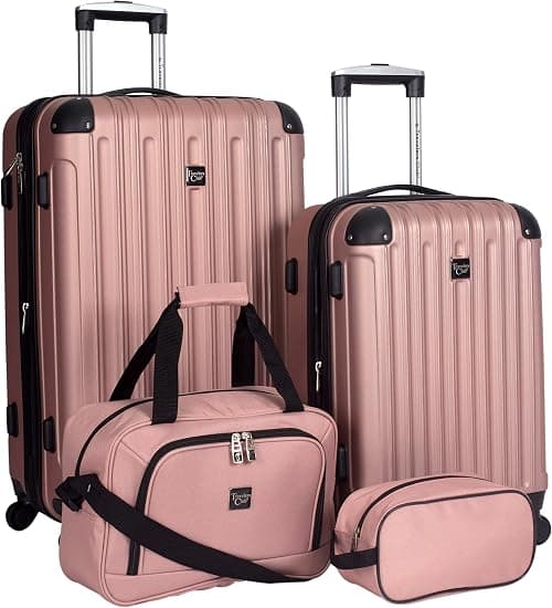 Travelers Club 4 Piece Midtown Luggage Set على Amazon.ae - متتبع الأسعار
