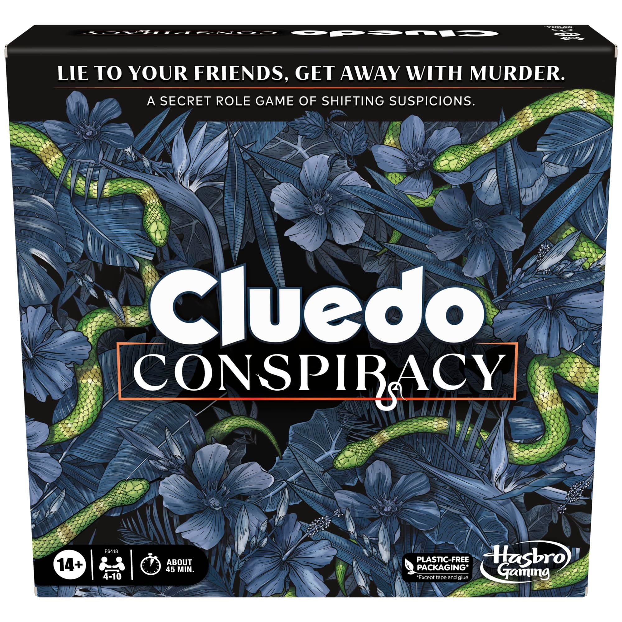 Hasbro Gaming Clue Conspiracy Board Game for Adults and Teens | Secret Role Strategy Games | Ages 14+ | 4-10 Players | 45 Mins. | Mystery Games | Party Games on Amazon.ae - Price Tracker