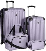 Travelers Club Midtown Hardside 4-Piece Luggage Travel Set - Best Deal Finder