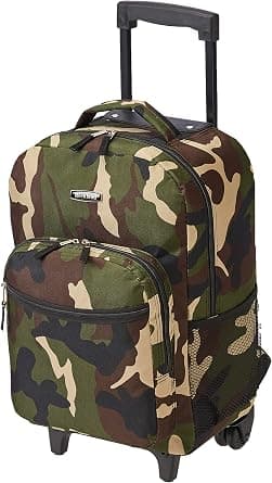 Rockland Double Handle Rolling Backpack, Double Handle Rolling Backpack على Amazon.ae - متتبع الأسعار