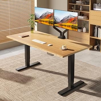FLEXISPOT E6 MAX Bamboo 78x30 Inch Dual Motor 3-Stage Heavy Duty Standing Desk, 330lbs Weight Capacity, Height Adjustable Desk w/Cable Management & Wheels (Solid Bamboo Desktop + Black Frame) - Best Deal Finder