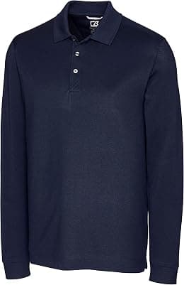 Cutter & Buck Men's 35+UPF, Long Sleeve Advantage Polo Shirt - Best Deal Finder