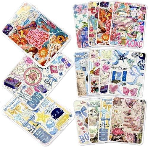 12Pcs Inserts for Kindle Paperwhite Cardstock Insert for Clear Case 6.7 x 4.7Inch Solid Glitter Paper Charms for Kindle E-Reader Back Cover Insert Decorating Accessories for Paper White 11th-12th 02 on Amazon.ae - Price Tracker