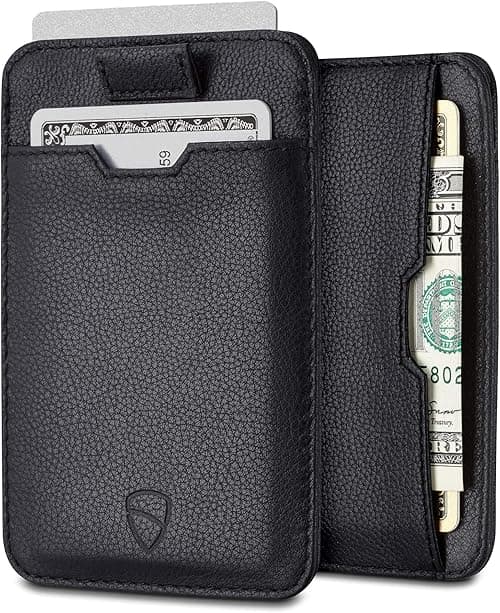 Vaultskin Mens RFID Blocking Slim Leather Card Wallet - CHELSEA Minimalist Front Pocket Cardholder on Amazon.ae - Price Tracker