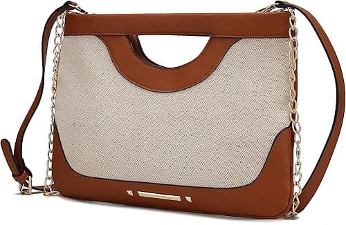 MKF Crossbody Bag for Women PU Leather Lady Pocketbook Handbag Side Messenger Purse, Shoulder Chain Strap on Amazon.ae - Price Tracker