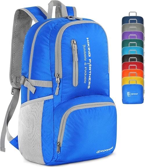 ZOMAKE Foldable Backpack Lightweight Packable 35 L, Hiking Daypack Water Resistant Travel Bag Nylon Outdoor Sports Gym Camping Rucksack Walking Trekking for Men Women Seniors on Amazon.ae - Price Tracker