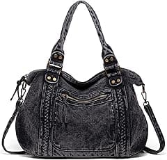 denim handbags for women blue denim shoulder tote bag - Amazon.ae Price Tracker