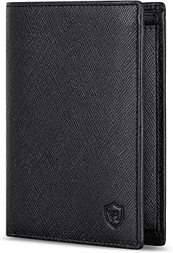 VON HEESEN® Leather Wallet RFID Protection I Genuine Leather Wallet for Men and Women I Wallet Wallet (Saffiano Black) on Amazon.ae - Price Tracker