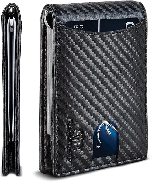 SERMAN BRANDS RFID Blocking Slim Bifold Genuine Leather Minimalist Front Pocket Wallets for Men with Money Clip Thin Gift on Amazon.ae - Price Tracker