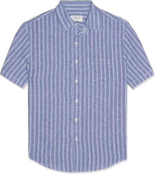 American Eagle Mens 3073 SS CF CSC CURTIS LINEN SHIRT Modern on Amazon.ae - Price Tracker