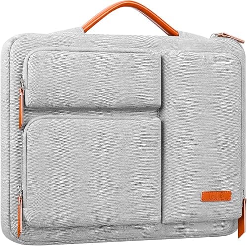 Lacdo 360° Protective Laptop Sleeve Case for MacBook Air/Pro, 13-13.3 inch Notebook, 14 inch MacBook Pro M5 Pro/Max A3426 A3427 (2026), M5/M4/M3/M2/M1 A3434 A3112 A3401 A3185 A2992 Computer Bag,Gray on Amazon.ae - Price Tracker