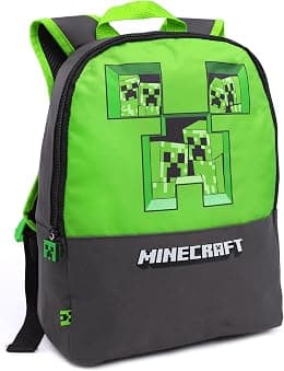 Minecraft Unisex Kids Backpack Set | Rucksack Options Creeper TNT Zombie Skeleton Enderman Sprites Villains | Zip-Up & Hook Closure | Gamer Back to School Essentials Merch - دليلك لأفضل العروض