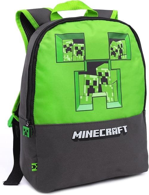 Minecraft Unisex Kids Backpack Set | Rucksack Options Creeper TNT Zombie Skeleton Enderman Sprites Villains | Zip-Up & Hook Closure | Gamer Back to School Essentials Merch on Amazon.ae - Price Tracker