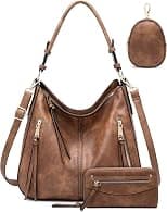 Hobo Bags for Women Handbags Purse Large Ladies Crossbody Purses Shoulder Bag Boho Designer 3pcs Set Faux Leather - Best Deal Finder