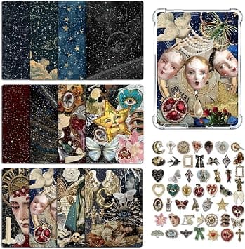 Rngmsi 62Pcs Dark Gothic Inserts Cardstock Stickers Set for Kindle Ereader on Amazon.ae - Price Tracker